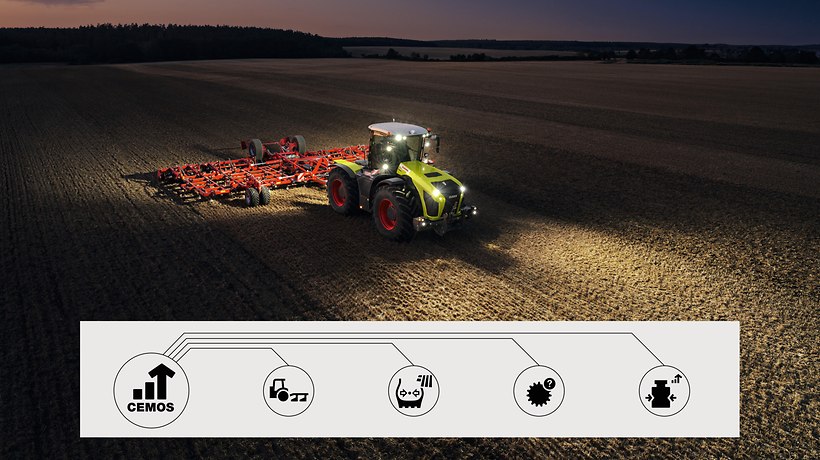 Umatec Le Cemos Arrive Sur Les Tracteurs Systèmes De Forte Puissance Claas Xerion 7694